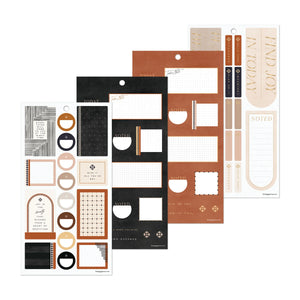 Happy Planner Neutral Noir Sticker Book - Classic