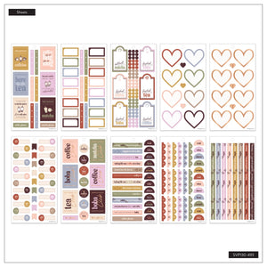 Happy Planner Cozy Cup Coffee Sticker Book - Classic