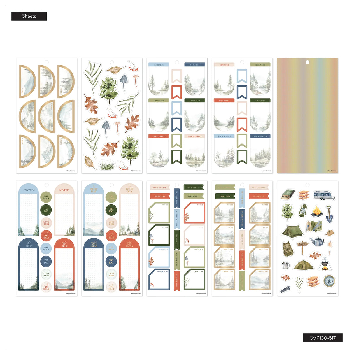 Happy Planner Wild Outdoors Classic Sticker Book
