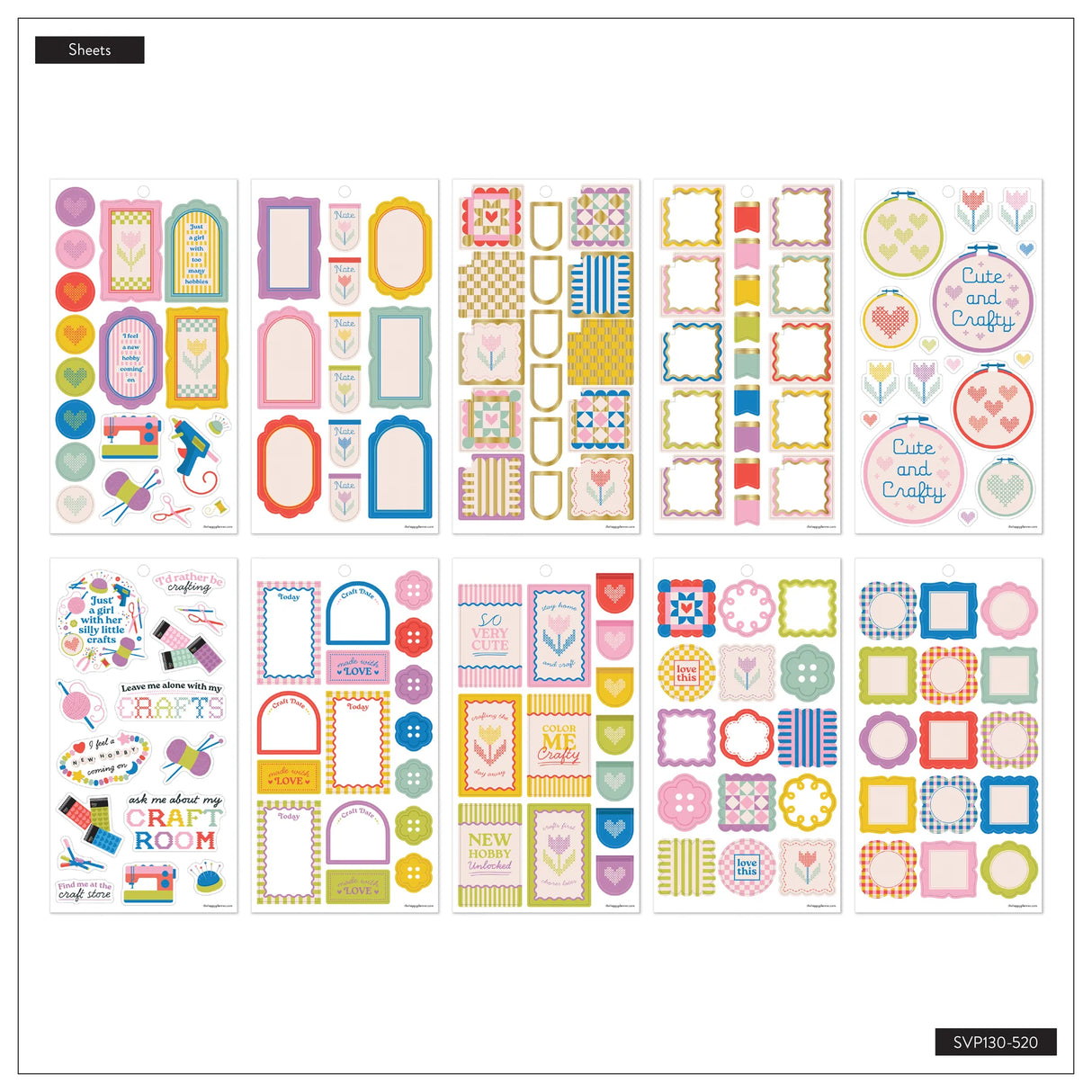 Happy Planner Cozy Crafts Classic Sticker Book