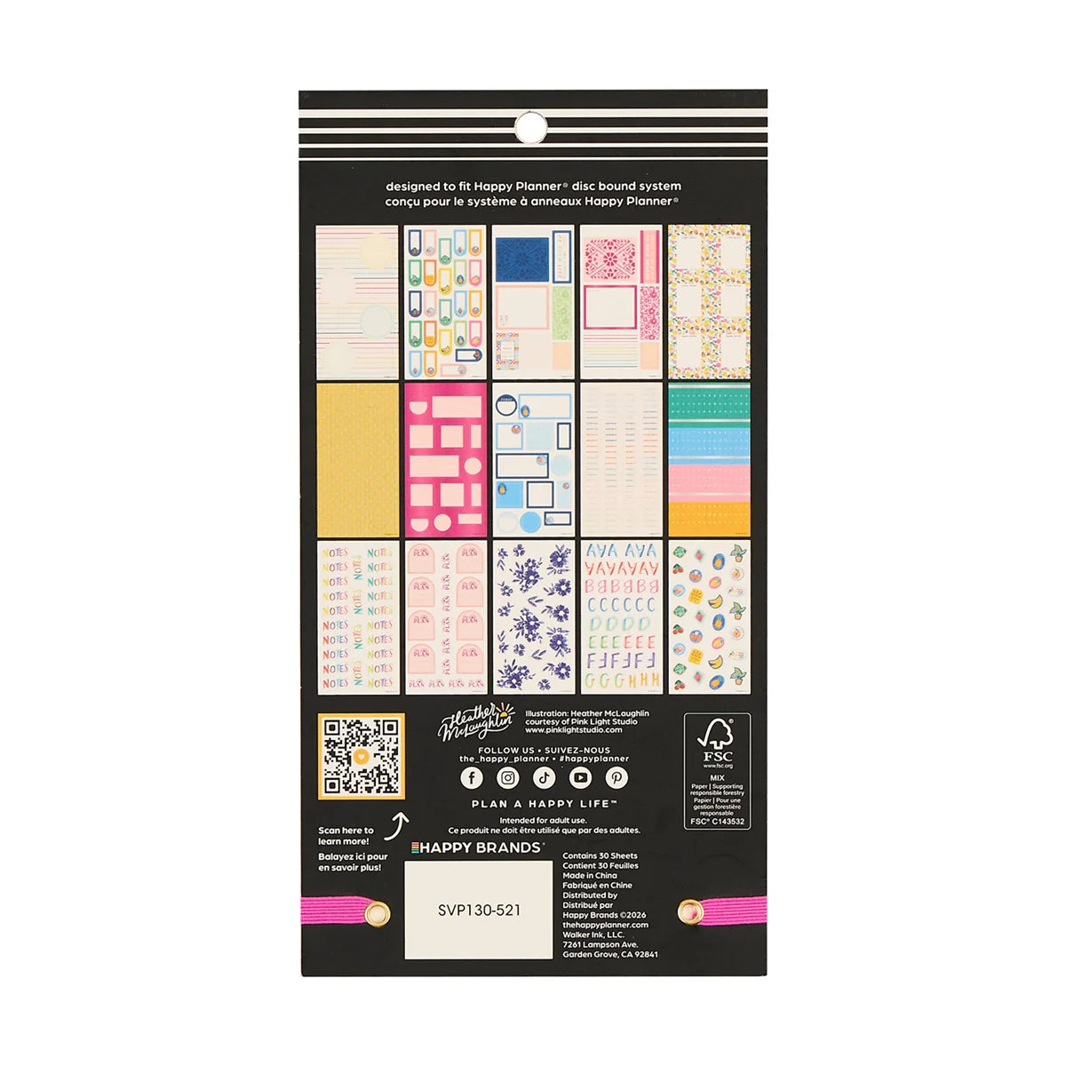 Happy Planner Sunshine Splash Classic Sticker Book