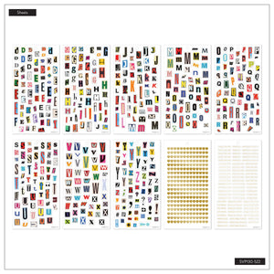 Happy Planner Lovely Letters Classic Sticker Book