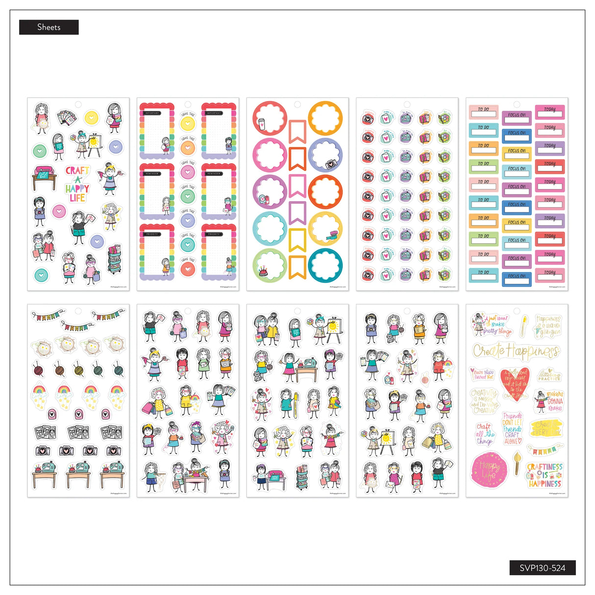 Happy Planner Stick Babe Revival Classic Sticker Book