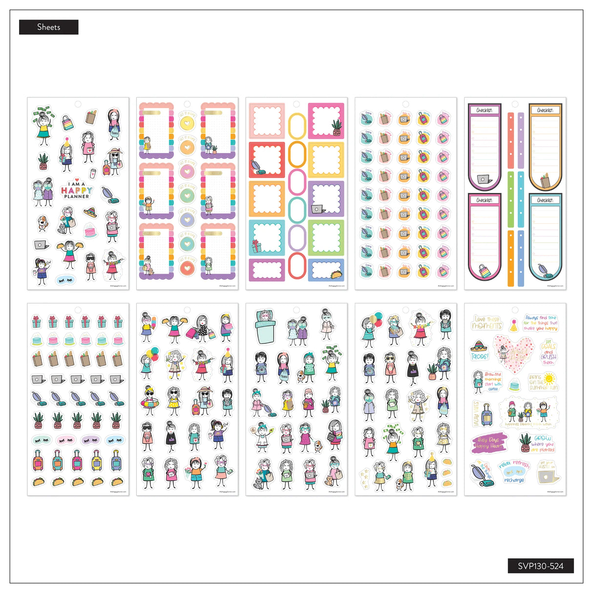 Happy Planner Stick Babe Revival Classic Sticker Book