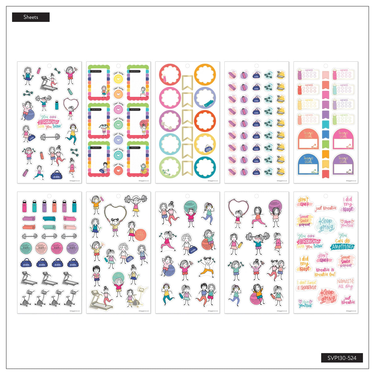 Happy Planner Stick Babe Revival Classic Sticker Book