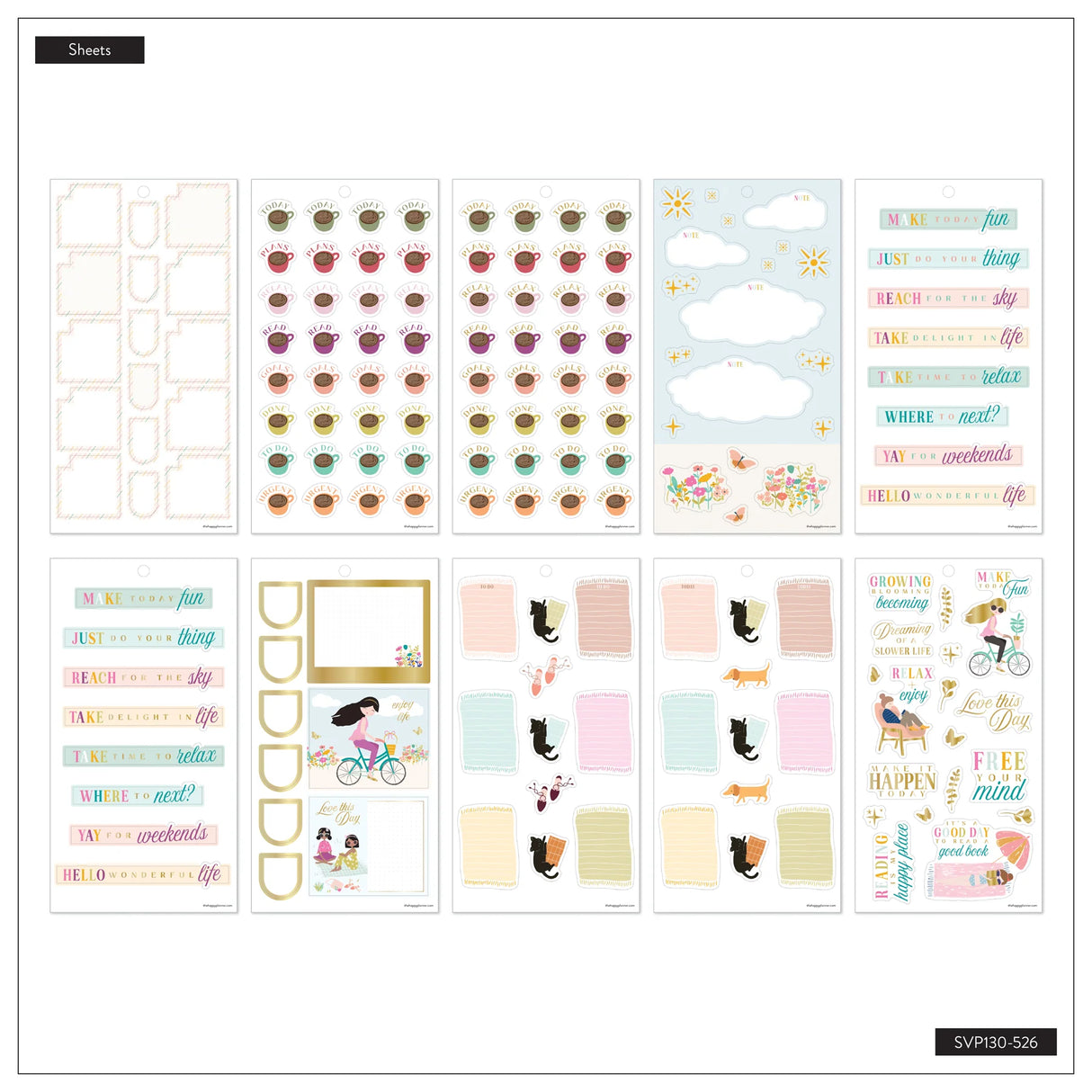 Happy Planner Squard Girls Society Sticker Book