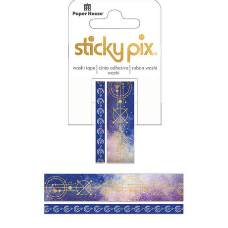 Stargazer Washi Tape Set with celestial design packaging on a white background