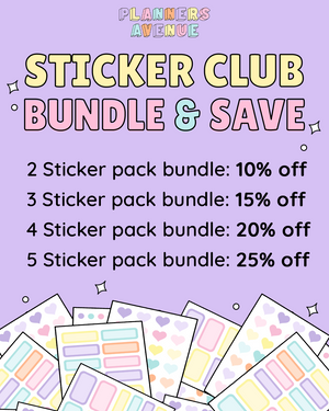 Functional Planner Sticker Subscription
