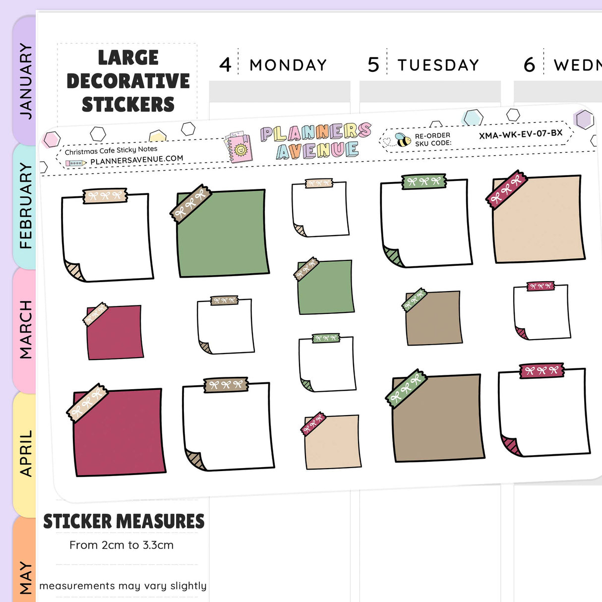 Decorative stickers for journaling and notes suitable for most planner-style layout