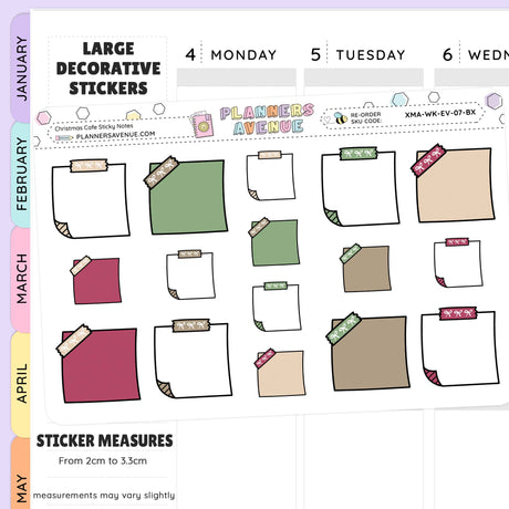 Decorative stickers for journaling and notes suitable for most planner-style layout
