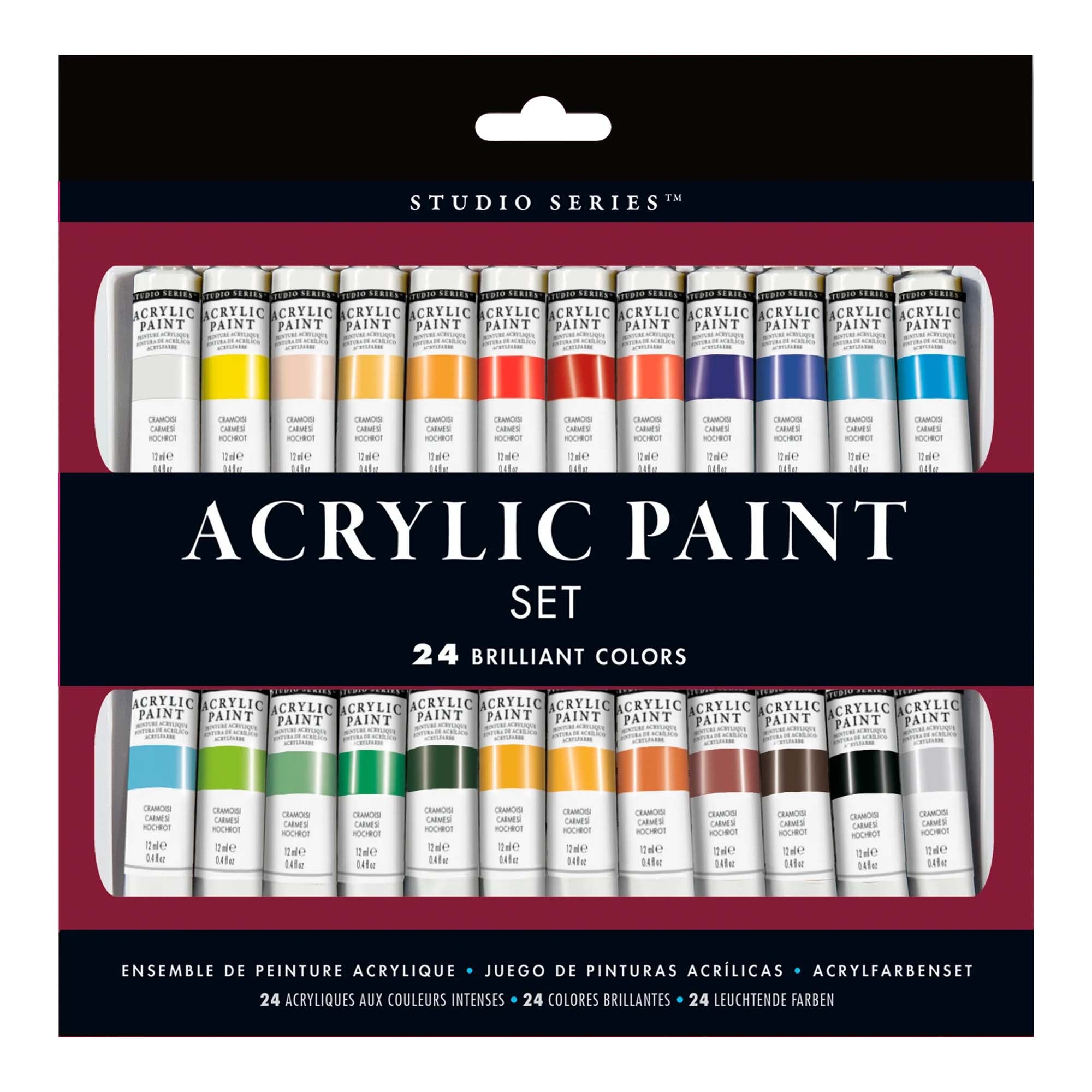 Acrylic Paint 24 Colour Set Studio Series   StudioSeriesAcrylicPaintSet24colors 9781441321534 1 