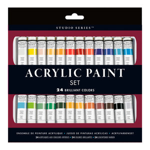 Acrylic Paint 24 Colour Set -Studio Series