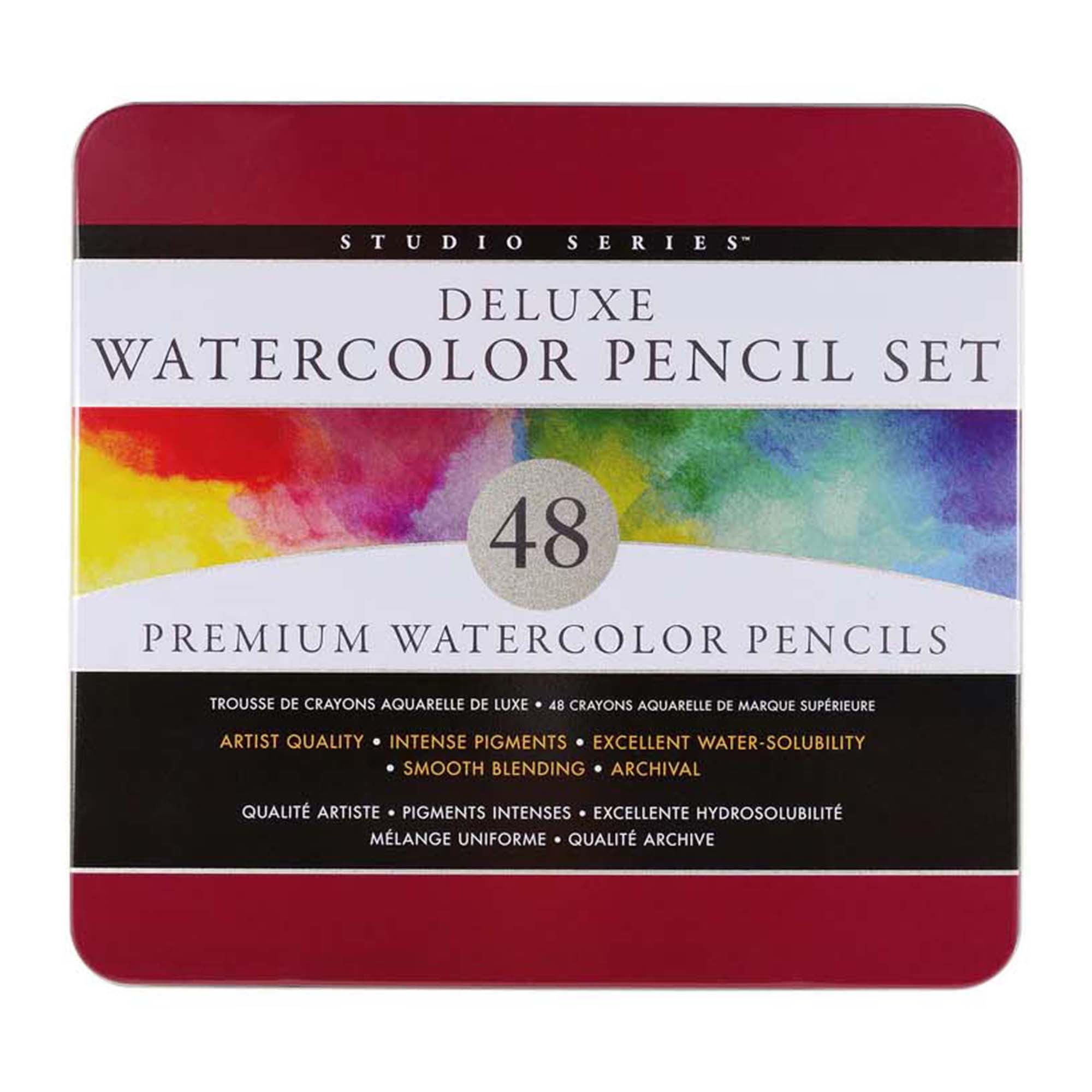 Watercolour Pencil Set Peter Pauper Press   StudioSeriesDeluxeWatercolorPencilSetof48 9781441338037 1 E17c8e33 Ef6c 400e 899e 6937ae868128 