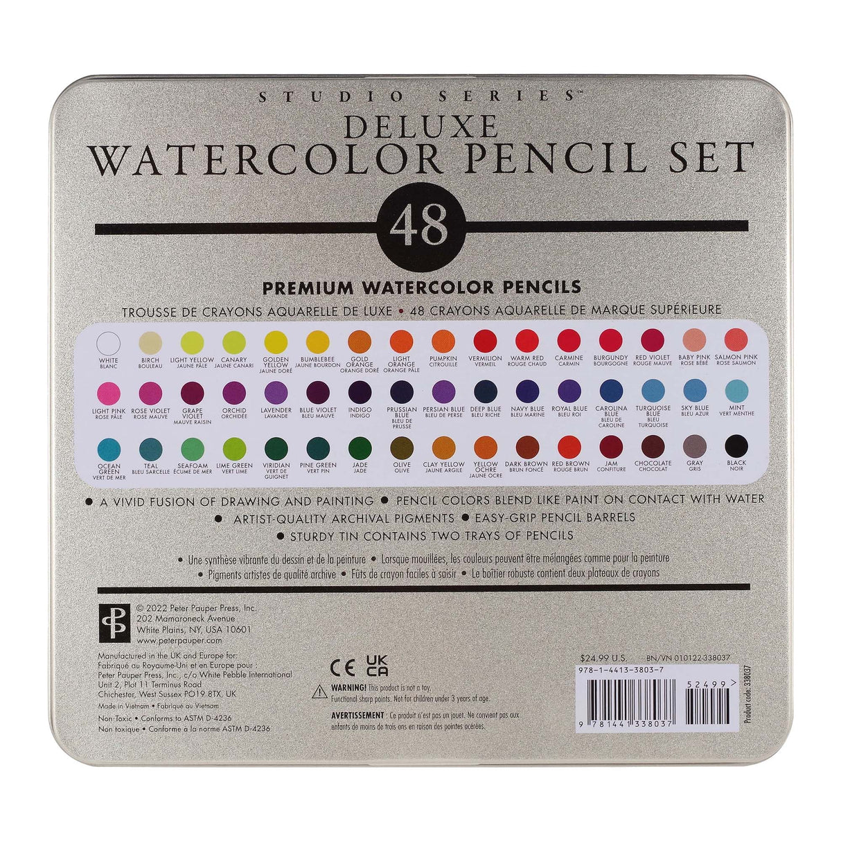 Watercolour Pencil Set - 48 Colours