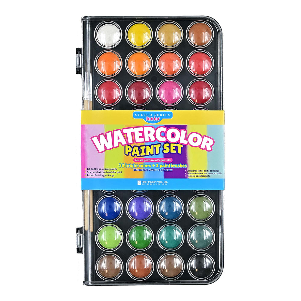 Junior Watercolour Paint Set - 36 Colours