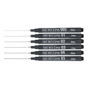 Micro-Line Pen Set - 6 Sizes