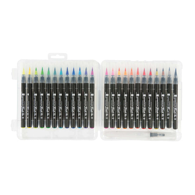 Watercolour Brush Pens - 24 Colours