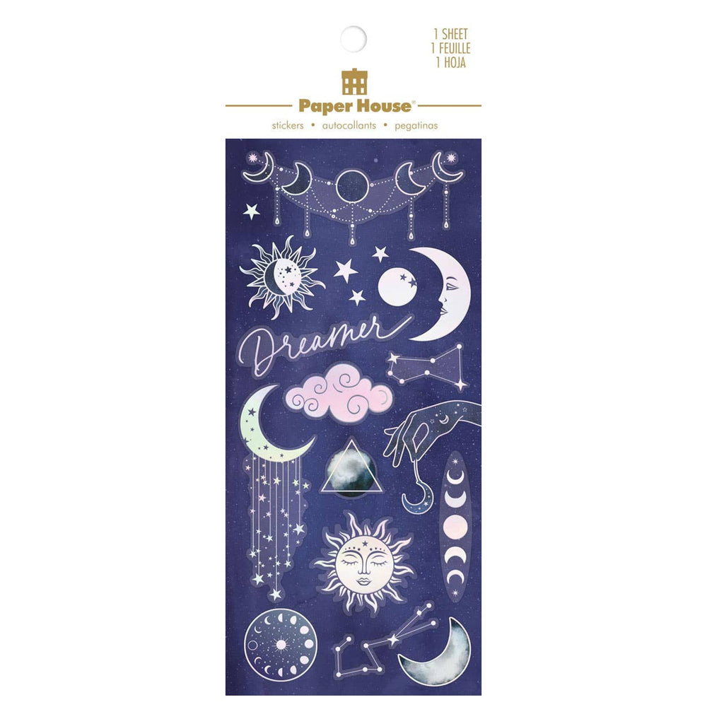 Sun and Moon Foil Stickers