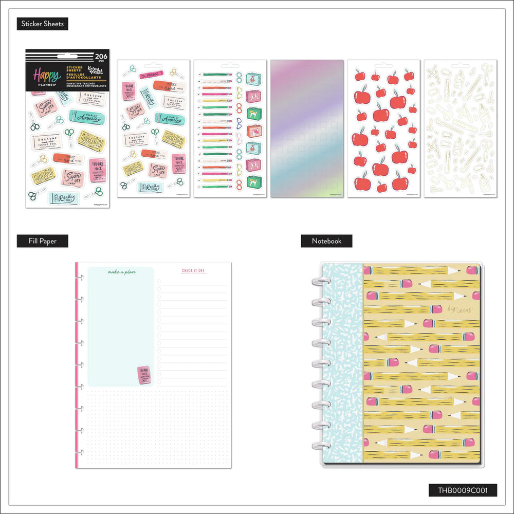 Happy Planner Pawsitive Notebook + Sticker Bundle