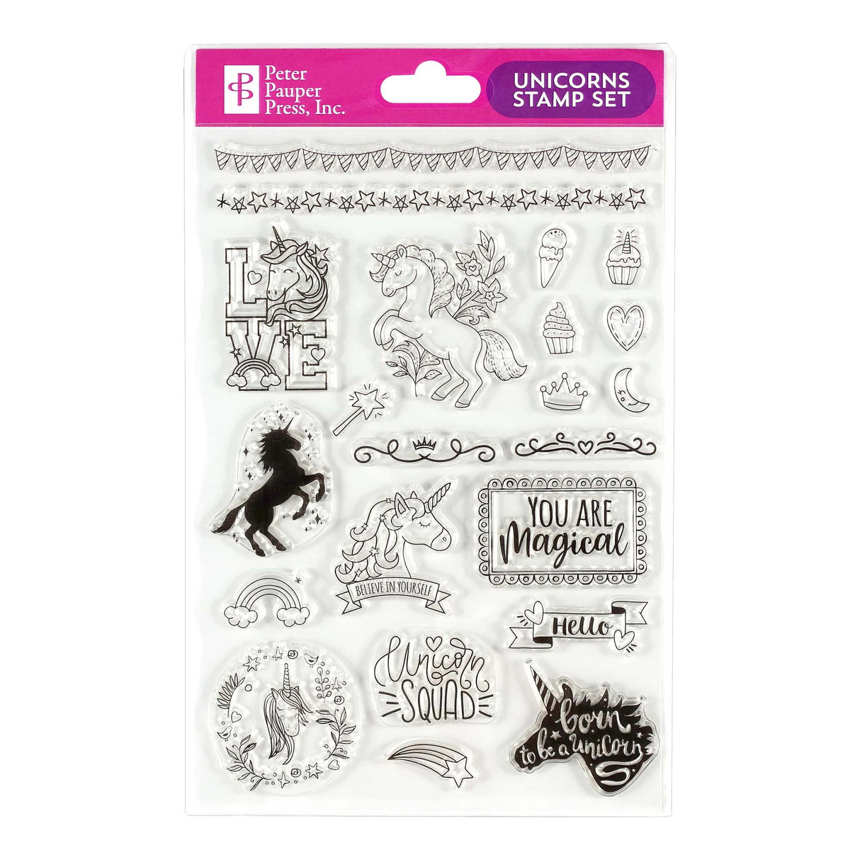 Unicorns Clear Stamp Set