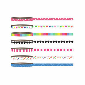 Happy Planner Bright Patterns Slim Washi Tape