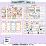 Pink Sands Horizontal Weekly Sticker Foiled Kit (HOLO GOLD FOIL)