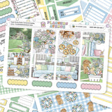 Sugar Bunny Horizontal Weekly Sticker Foiled Kit (HOLO SILVER FOIL)