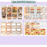 Autumn Lake Horizontal Weekly Sticker Foiled Kit (ROSE GOLD FOIL)