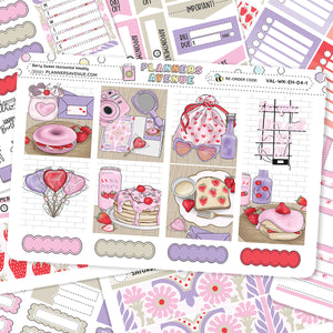 Berry Sweet Horizontal Weekly Sticker Foiled Kit (PURPLE FOIL)