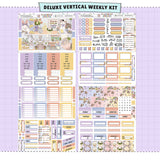 Easter Day Vertical Weekly Sticker Foiled Kit (GOLD FOIL)