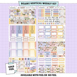 Easter Day Vertical Weekly Sticker Foiled Kit (GOLD FOIL)