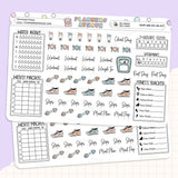 Pink Sands Fitness Planner Stickers