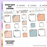 Pink Sands Sticky Notes Planner Stickers