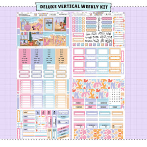 Seaside Vertical Weekly Sticker Foiled Kit (HOLO SILVER FOIL)