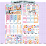 Seaside Vertical Weekly Sticker Foiled Kit (HOLO SILVER FOIL)