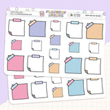 Seaside Sticky Notes Planner Stickers