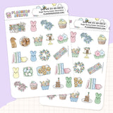 Sugar Bunny Small Decorative Planner Sticker