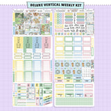 Sugar Bunny Vertical Weekly Sticker Foiled Kit (HOLO SILVER FOIL)