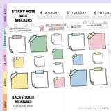 Sugar Bunny Sticky Notes Planner Stickers