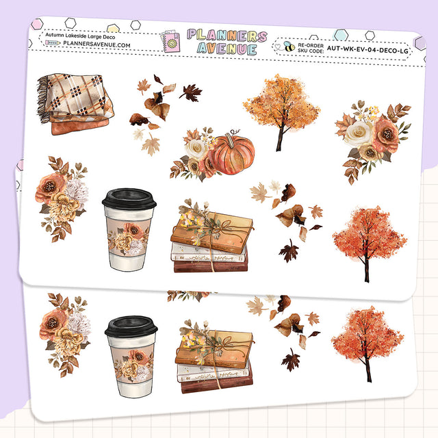 Autumn Lake Deluxe Decorative Planner Sticker