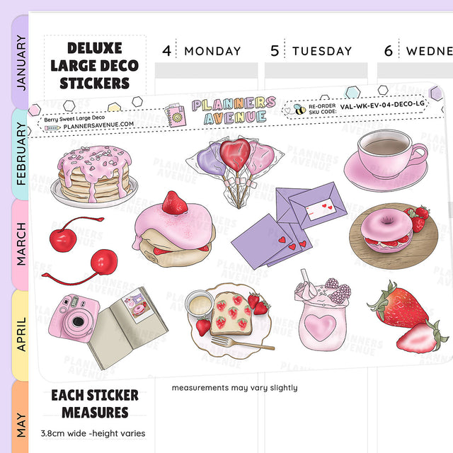 Berry Sweet Deluxe Decorative Planner Sticker