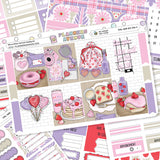 Berry Sweet Vertical Weekly Sticker Foiled Kit (PURPLE FOIL)