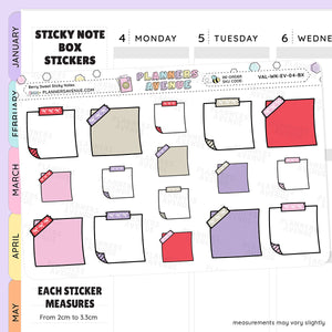 Berry Sweet Sticky Notes Planner Stickers