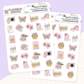 Cherry Blossoms Small Decorative Planner Sticker