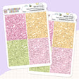 Cherry Blossoms Glitter Header Planner Stickers