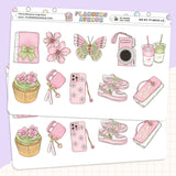 Cherry Blossoms Deluxe Decorative Planner Sticker