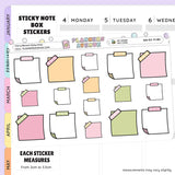 Cherry Blossoms Sticky Notes Planner Stickers