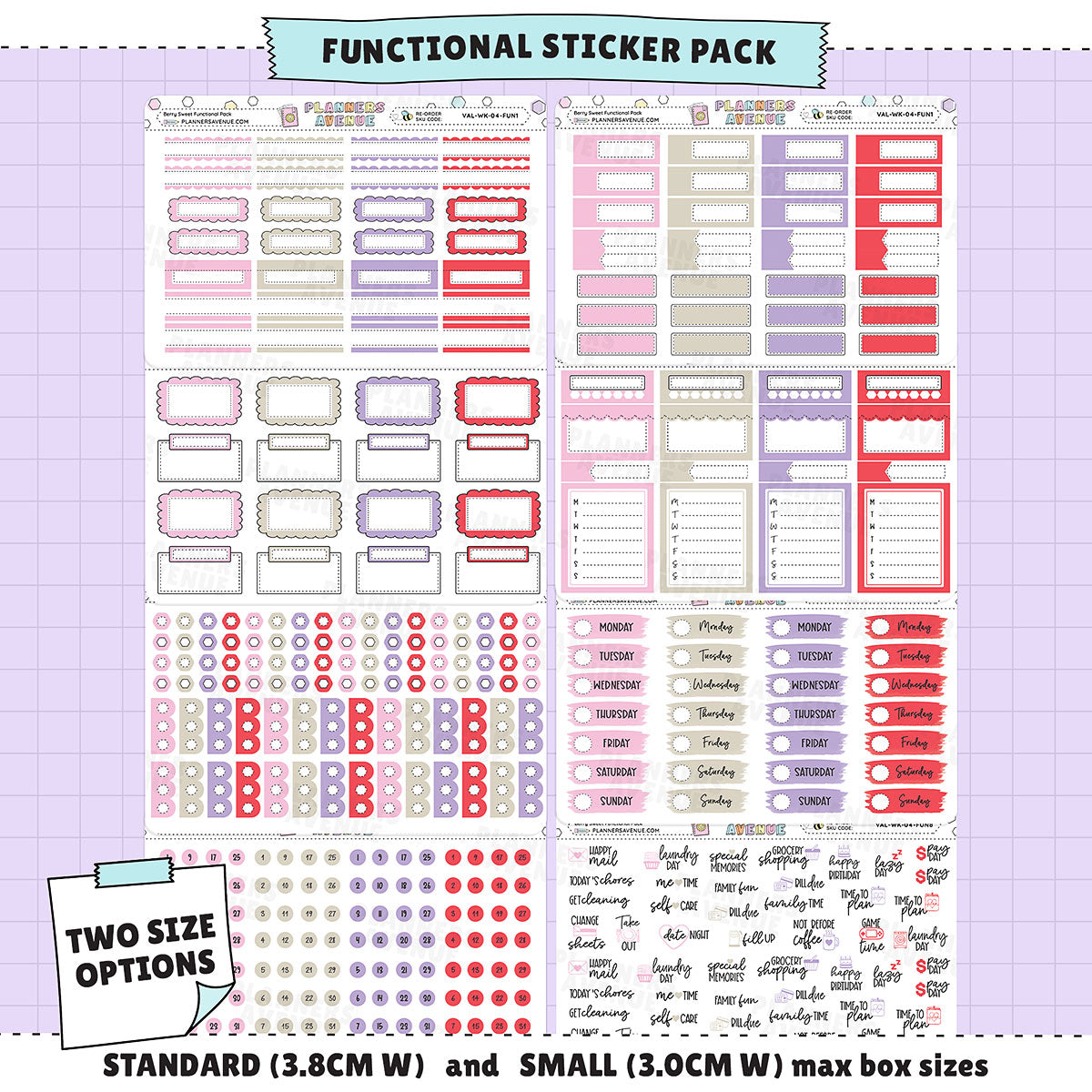 Berry Sweet Functional Sticker Kit