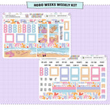 Seaside Hobonichi Weeks Sticker Foiled Kit (HOLO SILVER FOIL)