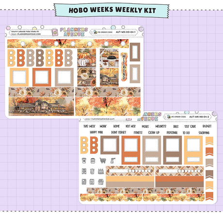 Autumn Lake Hobonichi Weeks Sticker Foiled Kit (ROSE GOLD FOIL)